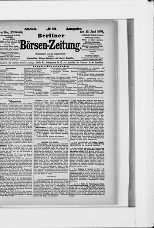 Berliner Börsen-Zeitung vom 13.06.1894