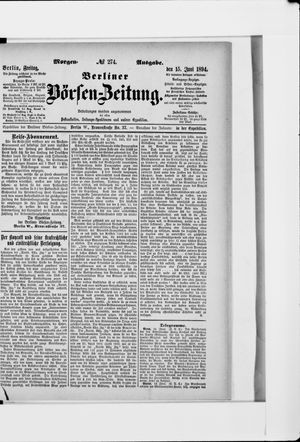 Berliner Börsen-Zeitung vom 15.06.1894