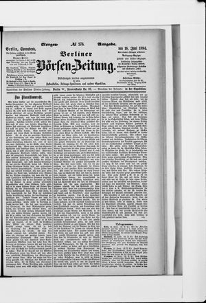 Berliner Börsen-Zeitung vom 16.06.1894