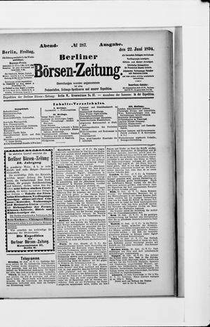 Berliner Börsen-Zeitung vom 22.06.1894