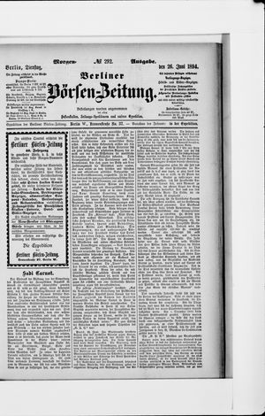 Berliner Börsen-Zeitung vom 26.06.1894