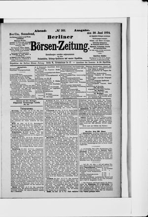 Berliner Börsen-Zeitung vom 30.06.1894