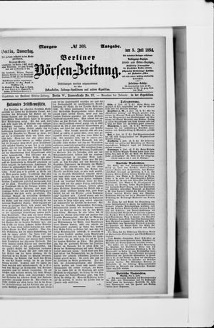 Berliner Börsen-Zeitung vom 05.07.1894