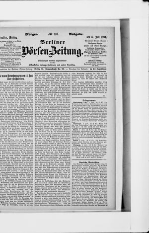 Berliner Börsen-Zeitung on Jul 6, 1894