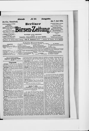 Berliner Börsen-Zeitung on Jul 7, 1894