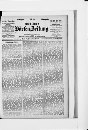 Berliner Börsen-Zeitung vom 12.07.1894