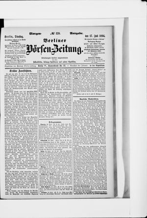 Berliner Börsen-Zeitung on Jul 17, 1894