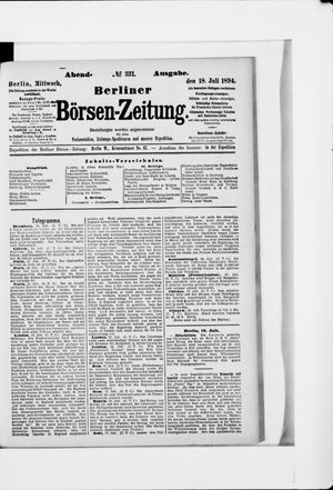 Berliner Börsen-Zeitung vom 18.07.1894