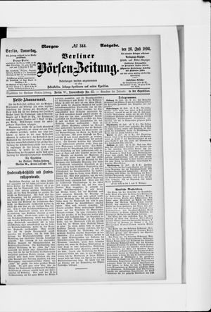 Berliner Börsen-Zeitung vom 26.07.1894