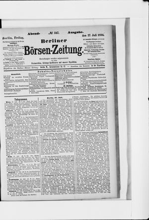 Berliner Börsen-Zeitung on Jul 27, 1894