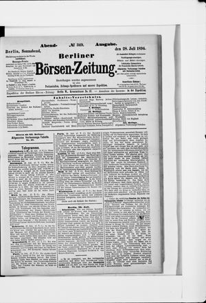 Berliner Börsen-Zeitung vom 28.07.1894