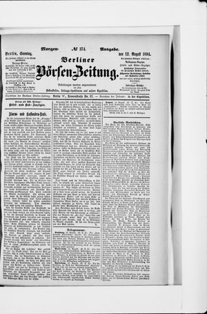 Berliner Börsen-Zeitung vom 12.08.1894