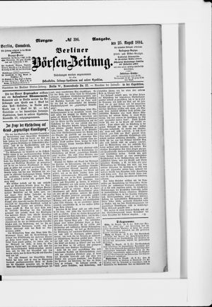 Berliner Börsen-Zeitung vom 25.08.1894