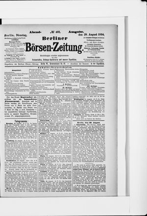 Berliner Börsen-Zeitung vom 28.08.1894