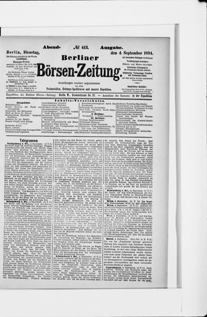 Berliner Börsen-Zeitung vom 04.09.1894