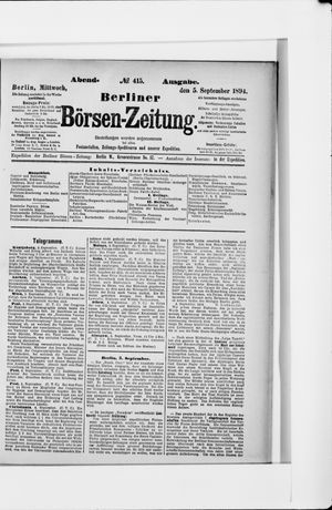 Berliner Börsen-Zeitung vom 05.09.1894