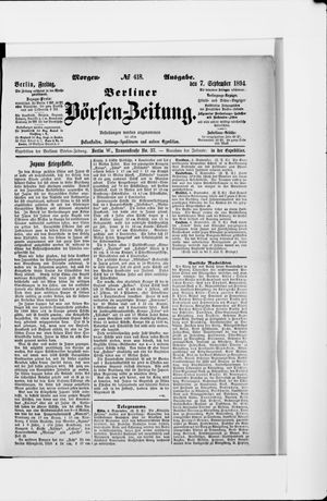 Berliner Börsen-Zeitung vom 07.09.1894