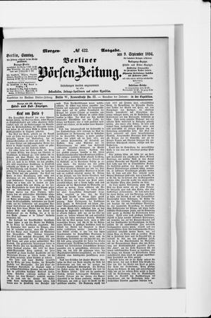 Berliner Börsen-Zeitung vom 09.09.1894