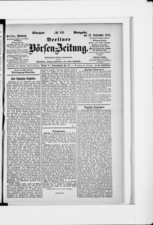 Berliner Börsen-Zeitung vom 12.09.1894