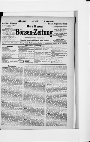 Berliner Börsen-Zeitung vom 12.09.1894