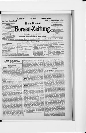 Berliner Börsen-Zeitung vom 15.09.1894