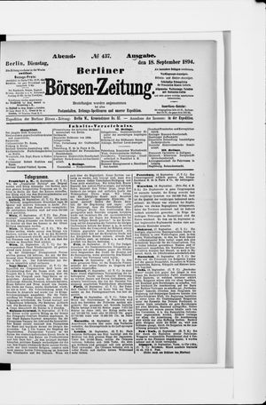 Berliner Börsen-Zeitung vom 18.09.1894