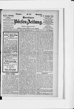 Berliner Börsen-Zeitung vom 29.09.1894