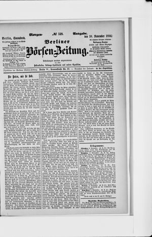 Berliner Börsen-Zeitung vom 10.11.1894