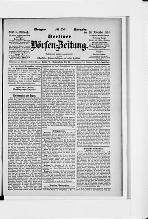 Berliner Börsen-Zeitung on Nov 28, 1894