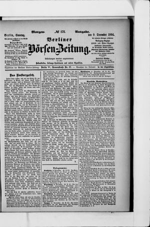 Berliner Börsen-Zeitung vom 09.12.1894