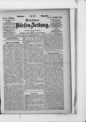 Berliner Börsen-Zeitung vom 19.12.1894
