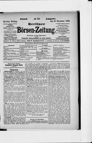 Berliner Börsen-Zeitung vom 21.12.1894