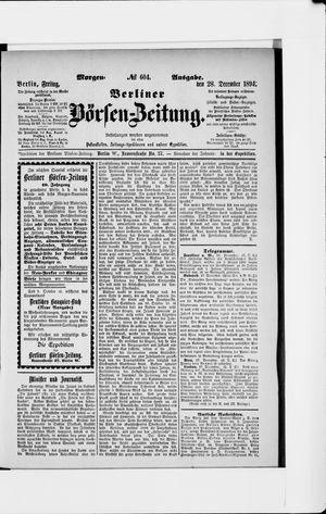 Berliner Börsen-Zeitung on Dec 28, 1894