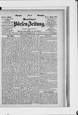 Berliner Börsen-Zeitung vom 11.01.1895