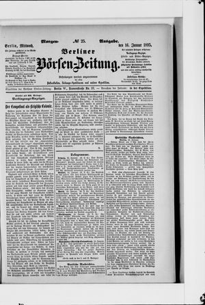 Berliner Börsen-Zeitung on Jan 16, 1895