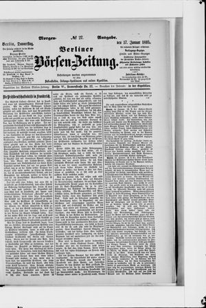 Berliner Börsen-Zeitung on Jan 17, 1895