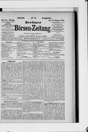 Berliner Börsen-Zeitung vom 21.01.1895