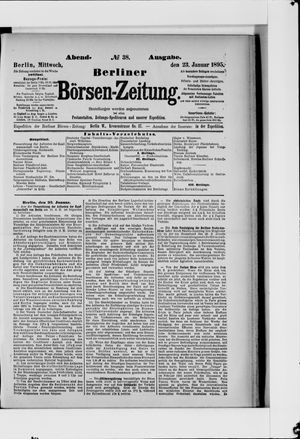 Berliner Börsen-Zeitung on Jan 23, 1895