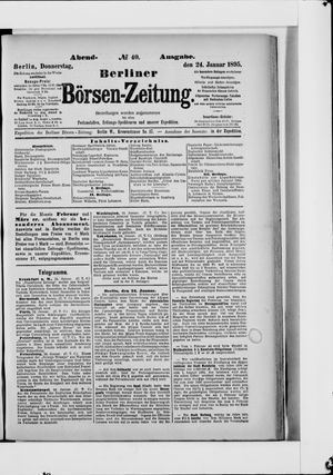 Berliner Börsen-Zeitung vom 24.01.1895