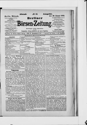 Berliner Börsen-Zeitung vom 30.01.1895