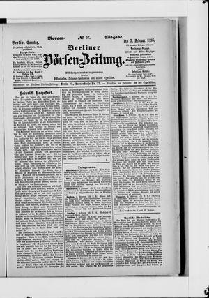 Berliner Börsen-Zeitung vom 03.02.1895