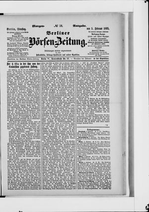 Berliner Börsen-Zeitung on Feb 5, 1895