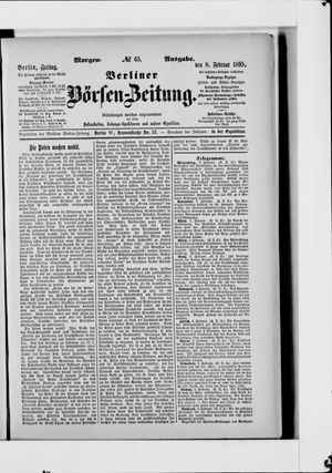 Berliner Börsen-Zeitung vom 08.02.1895