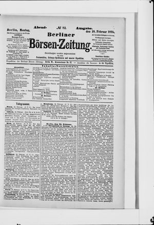 Berliner Börsen-Zeitung on Feb 18, 1895