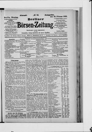 Berliner Börsen-Zeitung vom 26.02.1895
