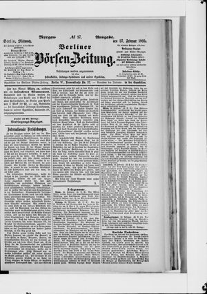 Berliner Börsen-Zeitung vom 27.02.1895