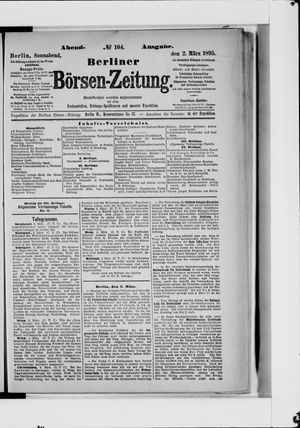 Berliner Börsen-Zeitung vom 02.03.1895