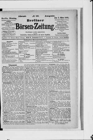 Berliner Börsen-Zeitung vom 05.03.1895