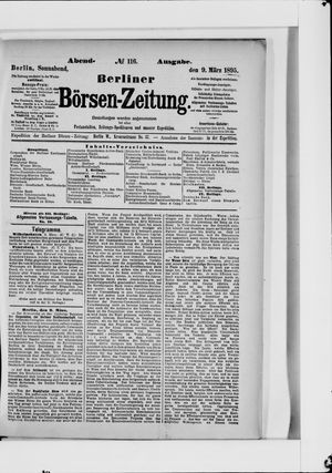 Berliner Börsen-Zeitung vom 09.03.1895