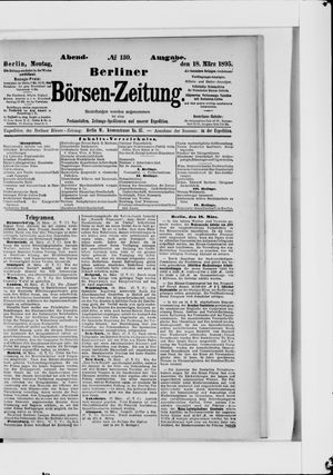 Berliner Börsen-Zeitung vom 18.03.1895